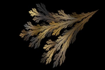 Computer generated fractal pattern and shape