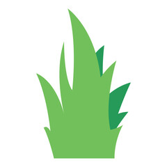 Stylized Green Grass Illustration, Template Complementary Object