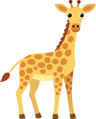 Obraz premium giraffe cartoon illustration