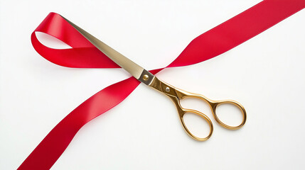 Scissors and ribbon