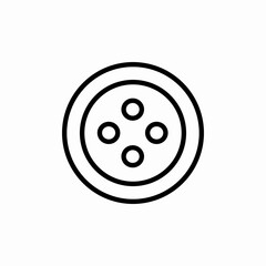 button wear icon sign vector