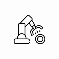 factory machine icon sign vector