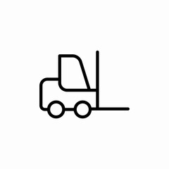 fork lift icon sign vector