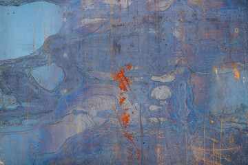 Naklejka premium Rusty steel metal grunge background with scratches and streaks.