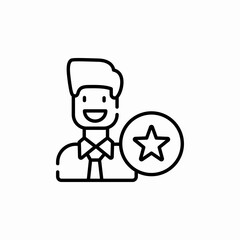 rate employee icon sign vector