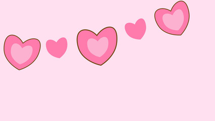 Endless Love Capturing the Unique and Vibrant Expressions of Pink Backgrounds with Heartfelt Love Symbols and Themes of Romance