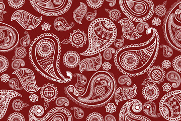 seamless pattern with paisley