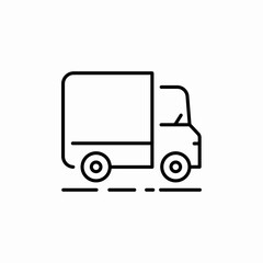 truck lorry icon sign vector