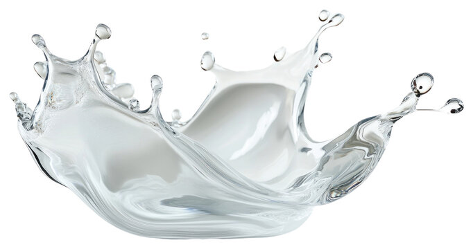 Clear gel splash abstract transparent photography.