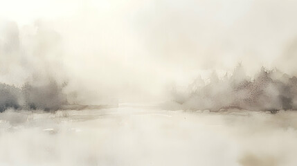 Fototapeta premium Soft, beige watercolor background with subtle texture for a calming, serene atmosphere