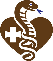 snake and symbol
