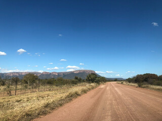 Road near Marakele National Park, Thabazimbi, South Africa