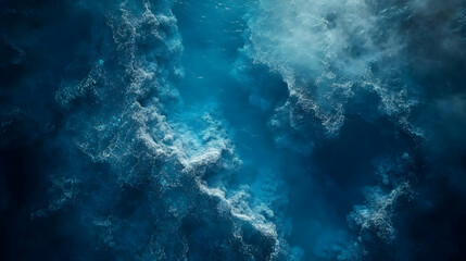 Fototapeta premium Ocean Deep: Abstract Blue Water Background Illustration