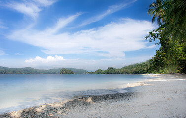 beautiful beach with white sands