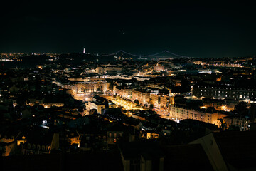 Lisbon by night. 