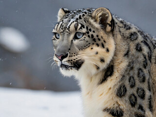 Obraz premium snow leopard portrait