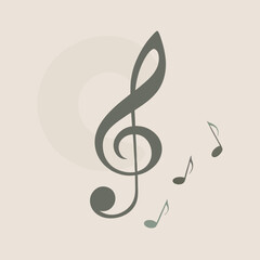 Fototapeta premium a black and white illustration of a treble clef, which is a musical symbol used in music