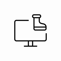 computer online buy boots icon sign vector