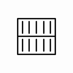 containers port icon sign vector