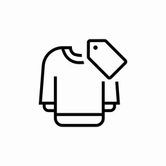 sweater price tag icon sign vector