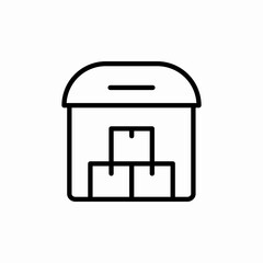 warehouse stock icon sign vector