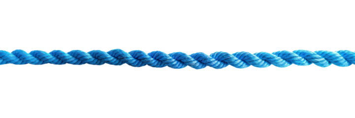 PNG  Blue twisted rope on white