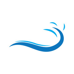 Water Logo Design Graphic Illustration