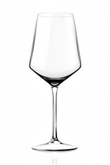 A tall, thin glass with a stem. The glass is clear and has a clean, minimalist appearance