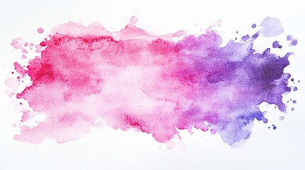 Obraz premium Gradient watercolor splash in pink and purple hues