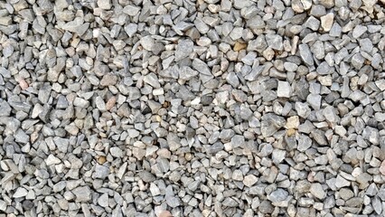 Many stones in the garden.