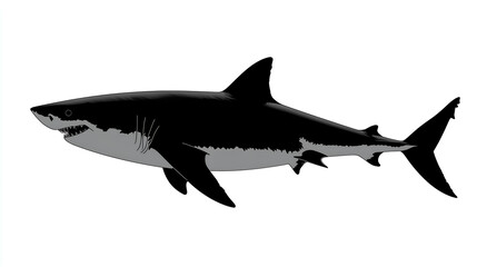 Fototapeta premium shark illustration