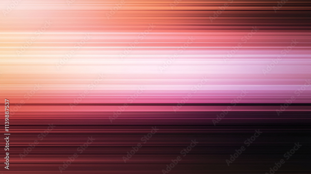 Sticker Abstract Horizontal Lines Of Pink And Brown Hues