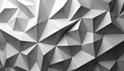 Obraz premium Origami inspired abstracts, dynamic geometric folds, sharp monochrome design
