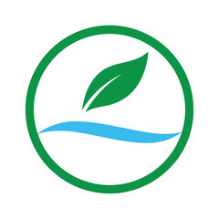 Eco Balance  Nature and energy united logo design 
