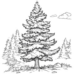  trees vector