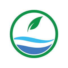 Pure Earth  Balance and sustainability logo design 

