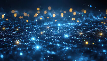 Obraz premium Global Network Connection Abstract Digital Technology Background