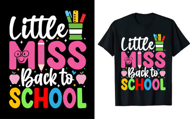 Back-to-school t shirt design,  vector illustration, Back-to-school design, silhouette style.
