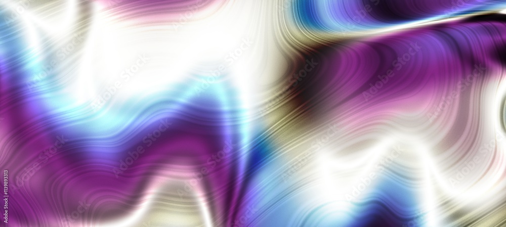 Aufkleber Abstract Waves of Colorful Textures in Constant Motion and Captivating Flowing Forms