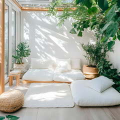 Serene White Room Illustration