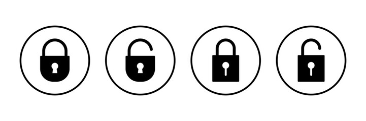 Lock icon vector isolated on white background. Encryption icon. Security symbol. Secure. Private