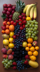 Vibrant Fruit Tray Illustration