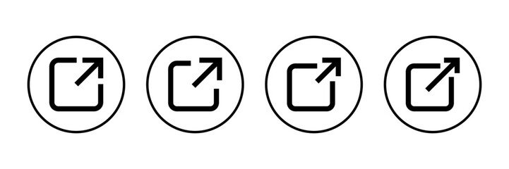 Link icon vector isolated on white background. Link vector icon. External link symbol vector icon. Hyperlink symbol