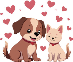 Adorable Pets in Love