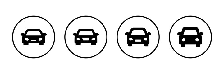Car icon vector isolated on white background. Car icon vector.