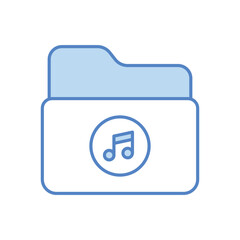 Music Folder vector icon