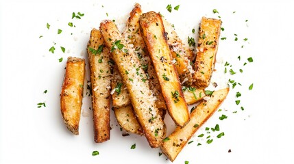 Garlic Parmesan Fries with Fresh Herbs