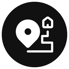 Editable destination, route vector icon. Part of a big icon set family. Perfect for web and app interfaces, presentations, infographics, etc