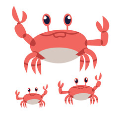 Detailed crab illustration showcasing vibrant colors and intricate design, ideal for marine-themed projects and creative artworks.