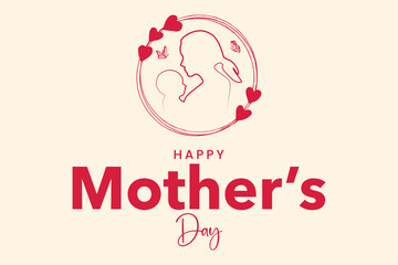 Happy Mother’s Day calligraphy Lettering style.